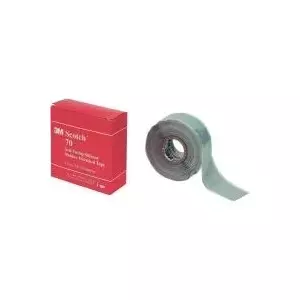 Sāļojoša gumijas lente 3M 80-0140-0009-7 — 9 m × 25 mm, gaiši pelēks (RAL 7035)