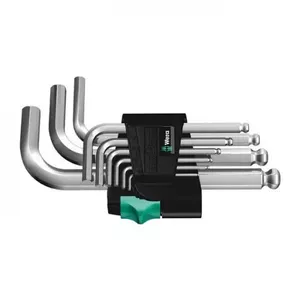 L-shaped hex key set Wera 5133163001 Metric 9 pc(s)