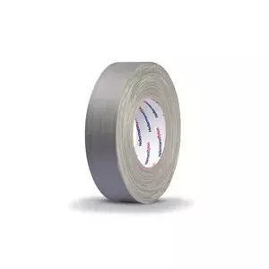 Lente Hellermann Tyton HTAPE-TEX-19x50 50 m Kokvilna Polietilēns Pelēks