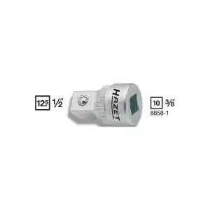 Adapter Hazet 8858-1 socket reducer 3/8" (10 mm) to 1/2" (12.5 mm)