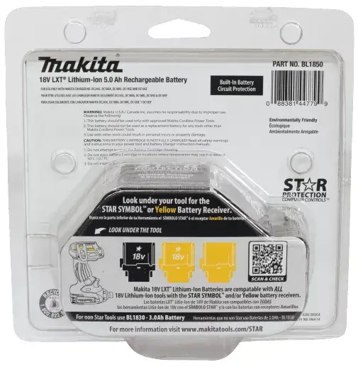 Battery Makita 18V Li-Ion 5000mAh Photo 4