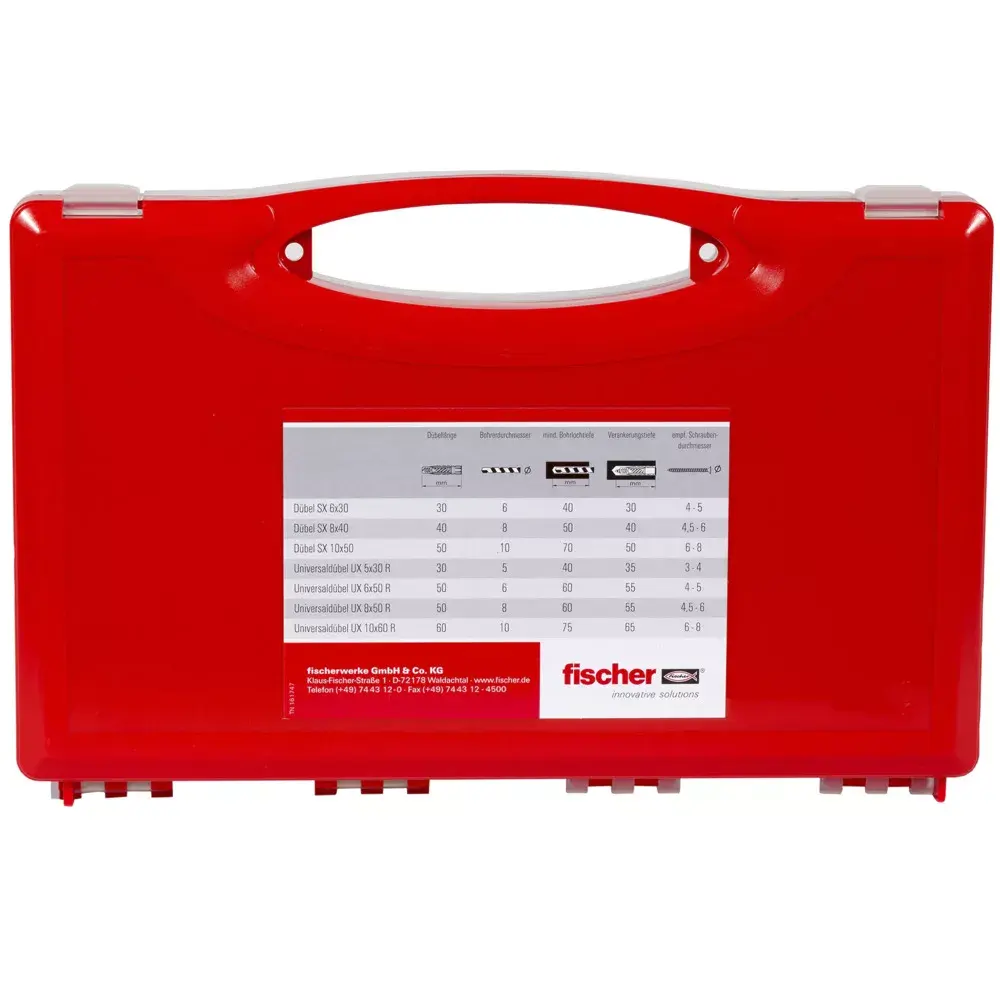 Набор винтов и дюбелей Fischer UX/SX Photo 4