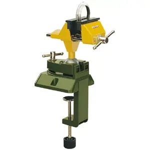 Machine vice Proxxon FMZ — clamp opening 6 cm, green/yellow