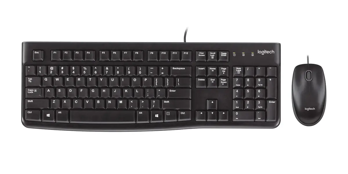 Wired full-size keyboard Logitech Desktop MK120 USB US QWERTY Photo 2