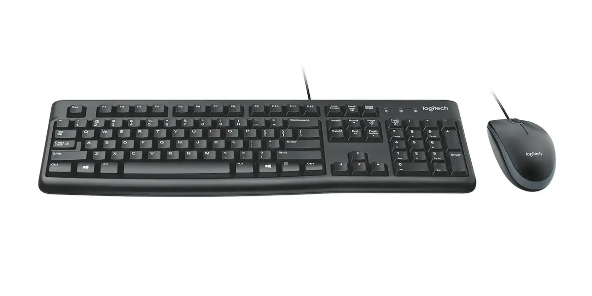 Wired full-size keyboard Logitech Desktop MK120 USB US QWERTY Photo 4