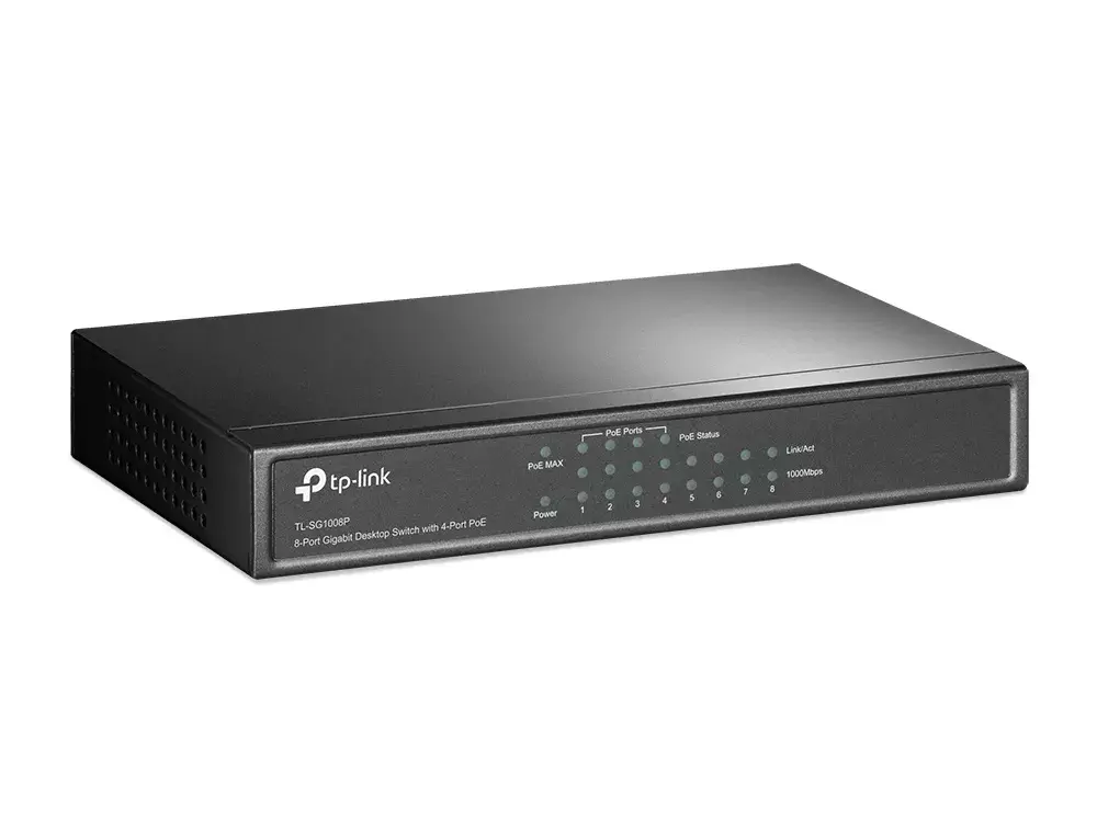 Pārvaldāms slēdzis TP-Link TL-SG1008P, 8-portu, PoE Photo 2