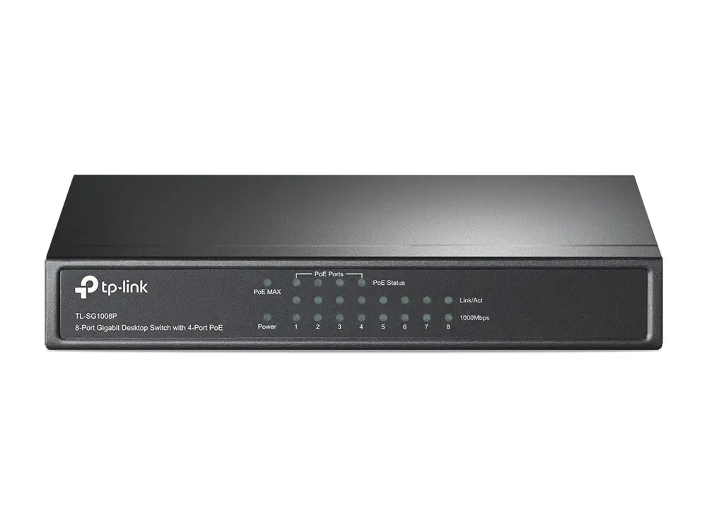 Pārvaldāms slēdzis TP-Link TL-SG1008P 8-portu Gigabit