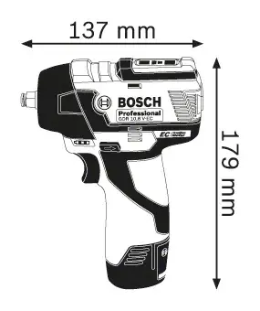Impact Wrench Bosch GDS 10.8 V-EC Professional 06019E0101 Photo 4