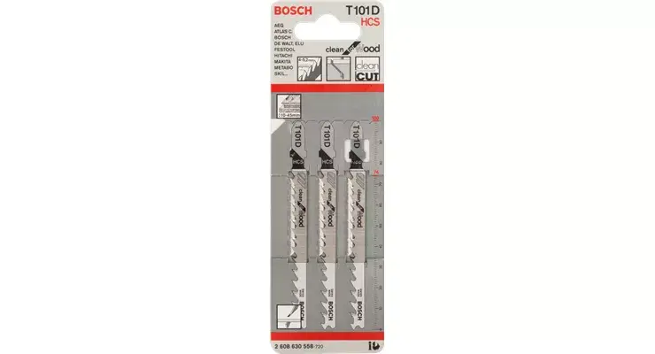 Полотно для лобзика Bosch T 101 D Clean для дерева Photo 2