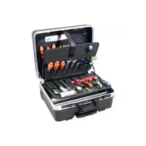 Protective case B&W Case 120.04/P Black ABS with 22 pockets, dimensions 485×370×200 mm