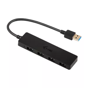 i-tec Advance U3HUB404 interfeisa centrmezgls USB 3.2 Gen 1 (3.1 Gen 1) Type-A 5000 Mbit/s Melns