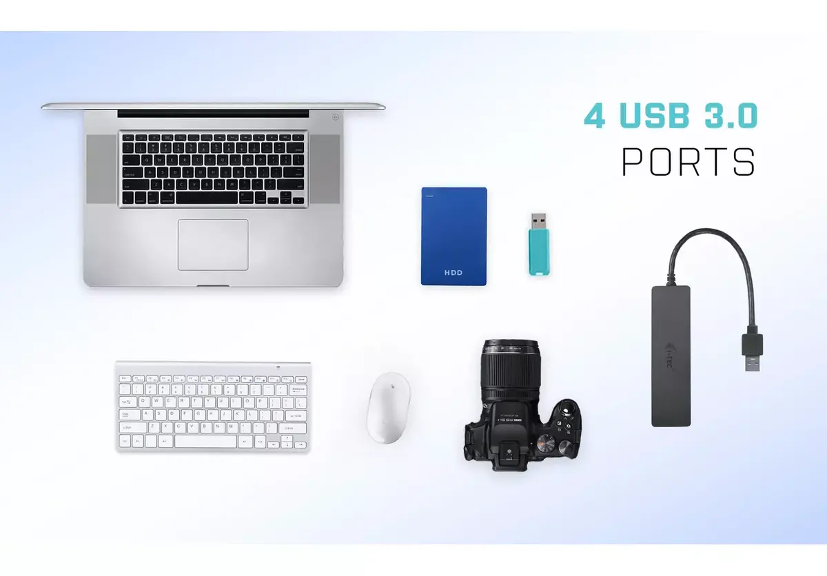 USB хаб i-tec Advance USB 3.0 Slim Passive HUB 4 Port Photo 11