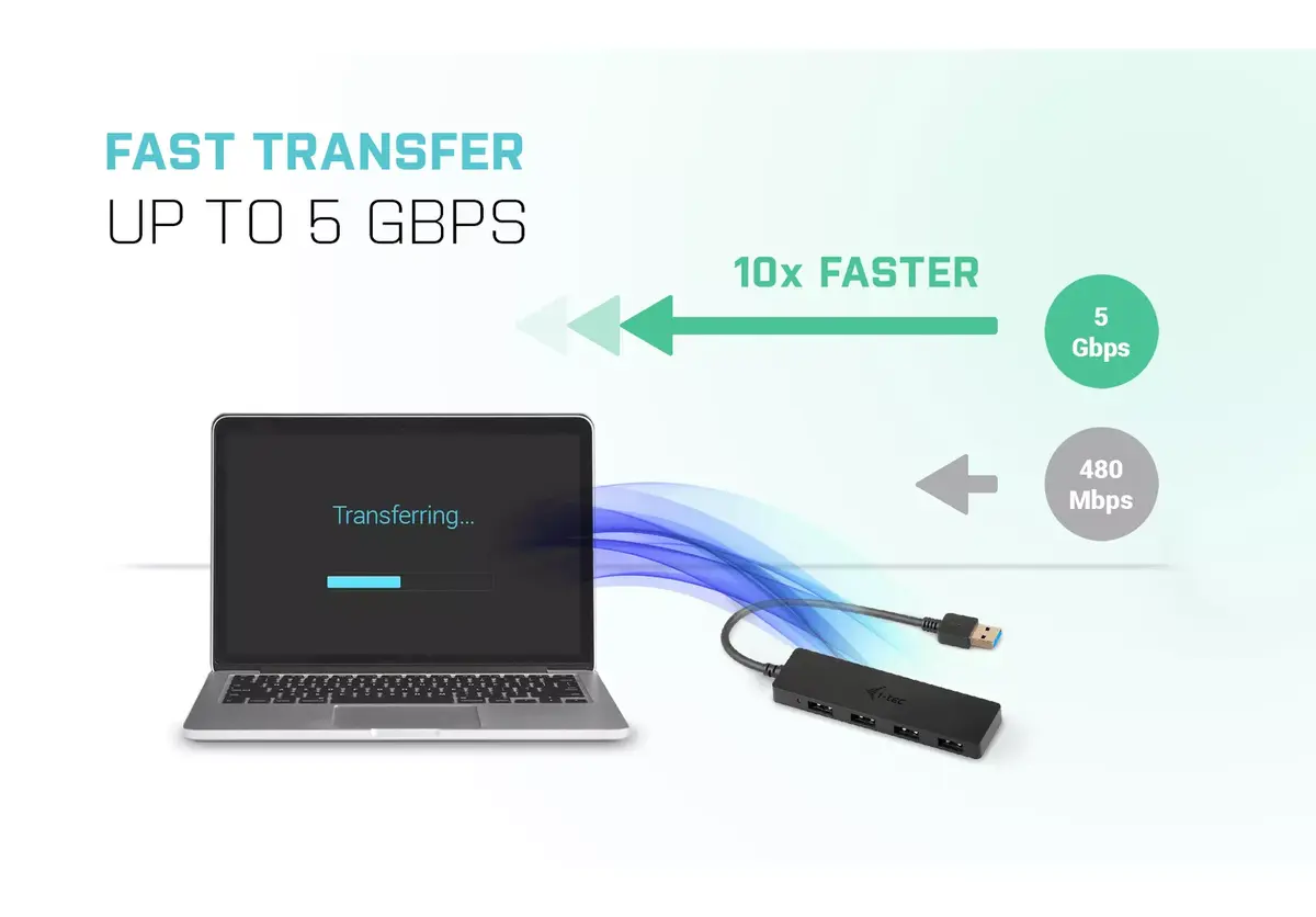 USB хаб i-tec Advance USB 3.0 Slim Passive HUB 4 Port Photo 14