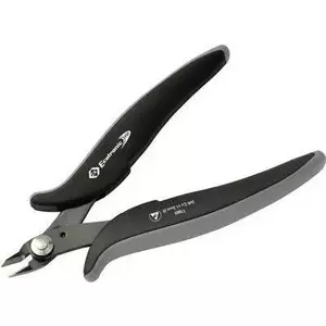 Precision cutters c.k tools T3885 ESD non-faceted, angled cutting pliers for electronics