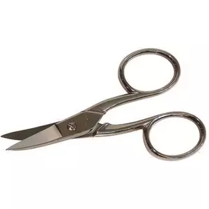 Nail scissors c.k tools C8061 90 mm nickel plated, precision manicure tool