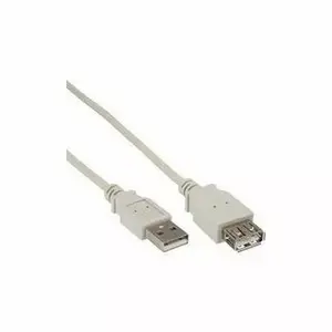 USB extension cable brackton US2-VEB-0200.L — USB A male to USB A female, 2 m, white