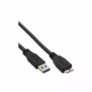 USB data cable brackton Micro USB 3.0 to USB-A, 2.0 m, blue, for external 2.5" HDD