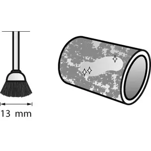 Dremel 26150404JA rotācijas instrumentu pulēšanas piederums Pirms pulēšanas izmantojama birste