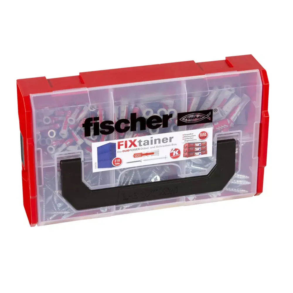 Skrūvju un sienu dībeļu komplekts Fischer FIXtainer - DUOPOWER Photo 2