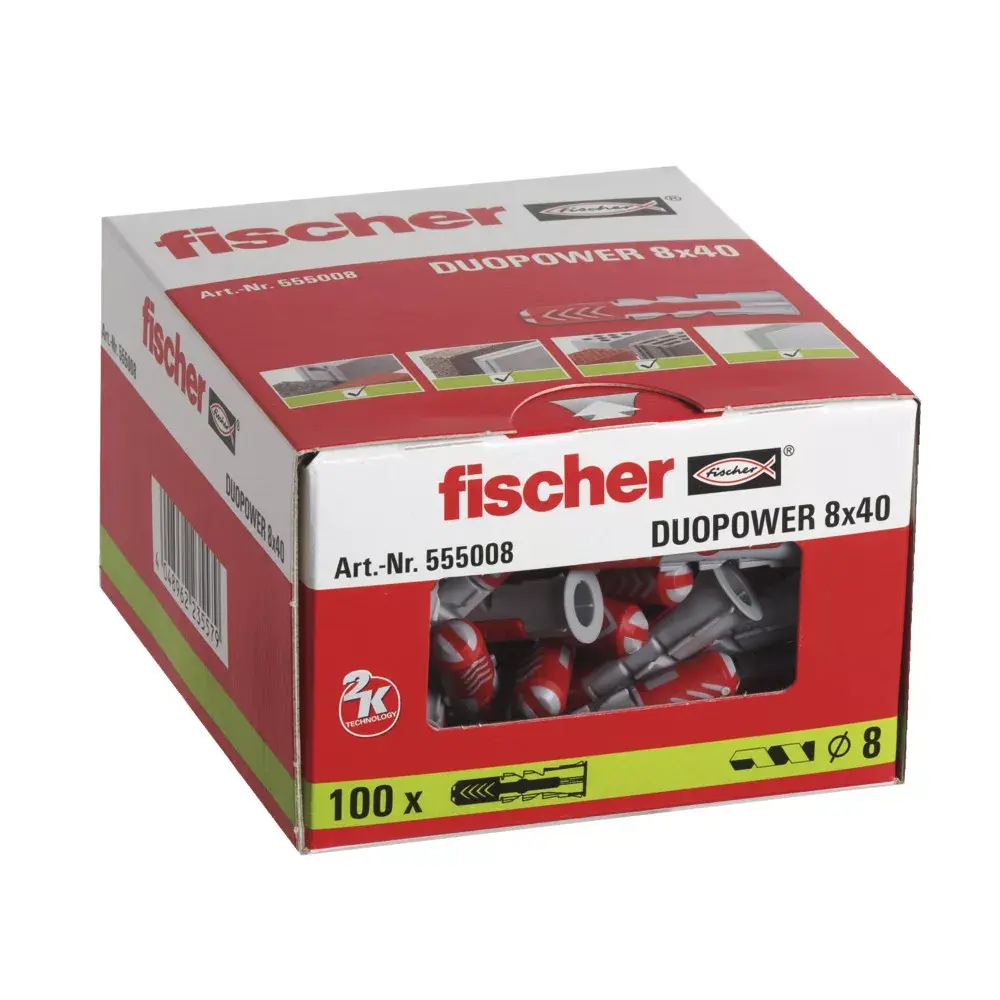 Анкер расширительный Fischer DUOPOWER 8 x 40 Photo 3