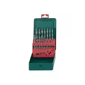 Набор сверл HSS Metabo 627153000 — 19 предметов, DIN 338, цилиндрический хвостовик
