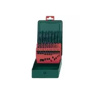 Набор сверл Metabo HSS по металлу 19 шт, DIN 338, цилиндрический хвостовик (627151000)