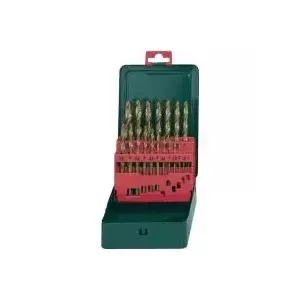 Набор сверл Metabo 627156000 — HSS, TiN-покрытие, 19 шт.