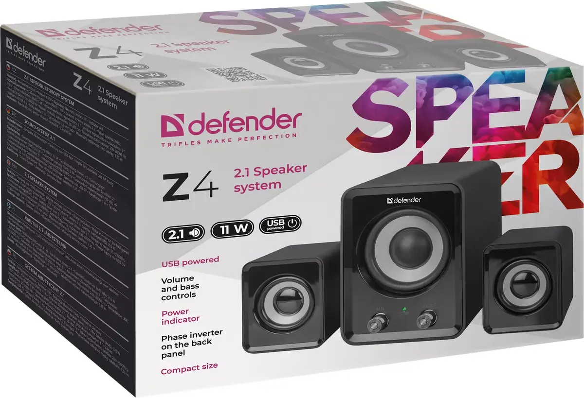 DEFENDER Z4 wired 2.1 speakers — 11 W Photo 2