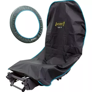 Seat cover set Hazet 196-6/2 — waterproof, oil- and grease-repellent, black