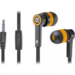 Defender Pulse-420 Headset Wired In-ear Black, Orange