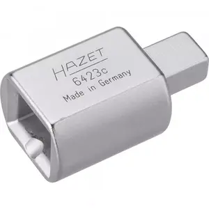 Wrench end fitting Hazet 6423C, chrome finish, width 30 mm, depth 50 mm, 1 pc