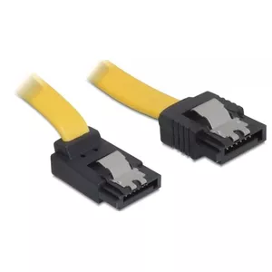 DeLOCK 0.2m SATA Cable SATA kabelis 0,2 m Dzeltens