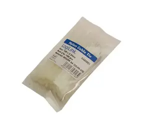 LogiLink KAB0001 Kabeļu saite neilons balts 100 mm 2.5 mm 100 gab