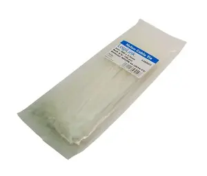 LogiLink KAB0003 Kabeļu saite neilona balta 200 x 2.5 mm 100 gab.