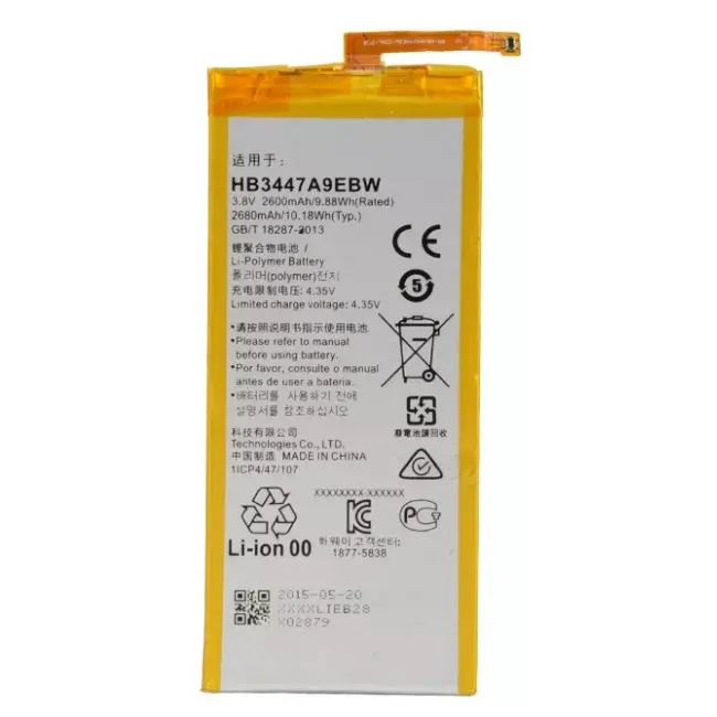 Battery HUAWEI P8 HB3447A9EBW 2680 mAh Photo 2