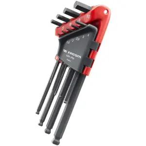 Шестигранный ключ (метрический) Facom 83SH.JP9A — 1 шт., стальной стержень, 372 г