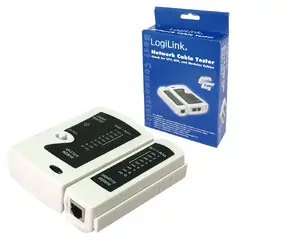 Кабельный тестер LogiLink WZ0010 для сетевых разъемов RJ45 RJ12 RJ11