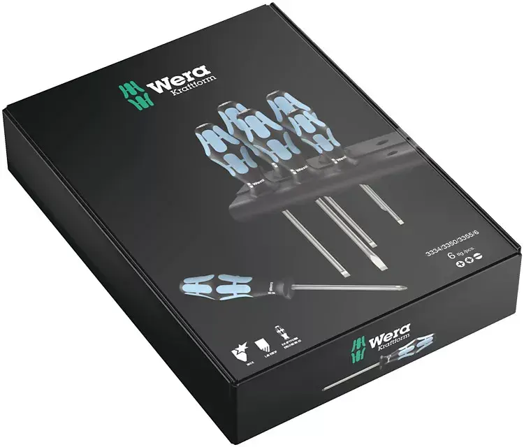 Straight screwdriver set Wera 3334/3350/3355/6 Photo 2