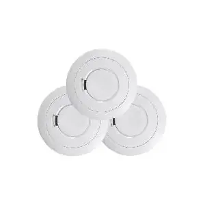 Smoke detector ei electronics EI650 — optical photoelectric, 10-year sealed battery, pack of 3
