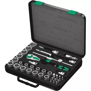 Набор торцевых головок Wera 05003647001 — привод 1/2", имперские торцевые головки и биты (разные размеры)