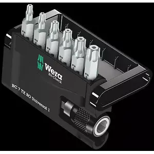 Screwdriver bit set Wera 05056158001 — Torx Plus TX10 TX15 TX20 TX25 TX30 TX40, 25 mm, 6 pcs