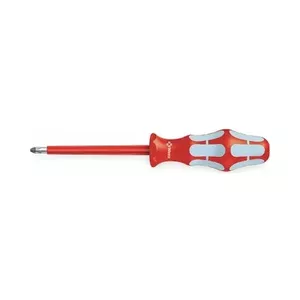 Manual screwdriver set Wera 05022734001 — 5 standard screwdrivers, Phillips tips, 205 mm length, grey/red handles