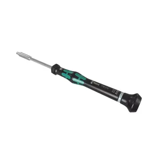 Hex Key Wera 2069 Micro screwdriver 1.5 mm, handle Black/Green, handle length 9.7 cm, blade 6 cm