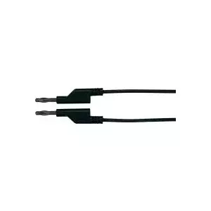 Test lead Voltcraft MS5/SW — 4 mm banana plug to 4 mm banana plug, flexible insulated cable