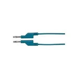 Test lead Voltcraft MS5/BL 4 mm banana plug, 5.00 m, blue