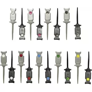 Crocodile Clips Set Voltcraft MSO-GRIPPER 0.64 mm CAT I — Black, Red, Brown