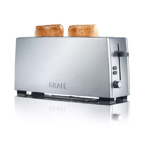 Graef TO 90 2-slice toaster with 880 W power and stainless steel finish