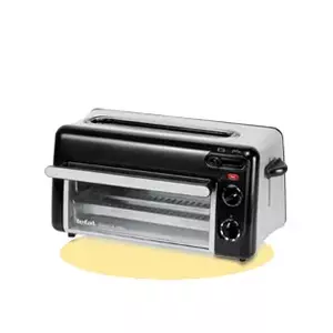 Toaster Tefal TL6008 2 slice(s) 1300 W Aluminium Black