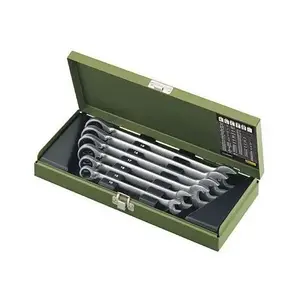 Combination wrench set Proxxon MicroSpeeder 7-piece with ratchet function, sizes 8–19 mm