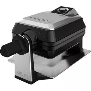 Krups FDD95D 2 waffle(s) 1200 W Black, Stainless steel